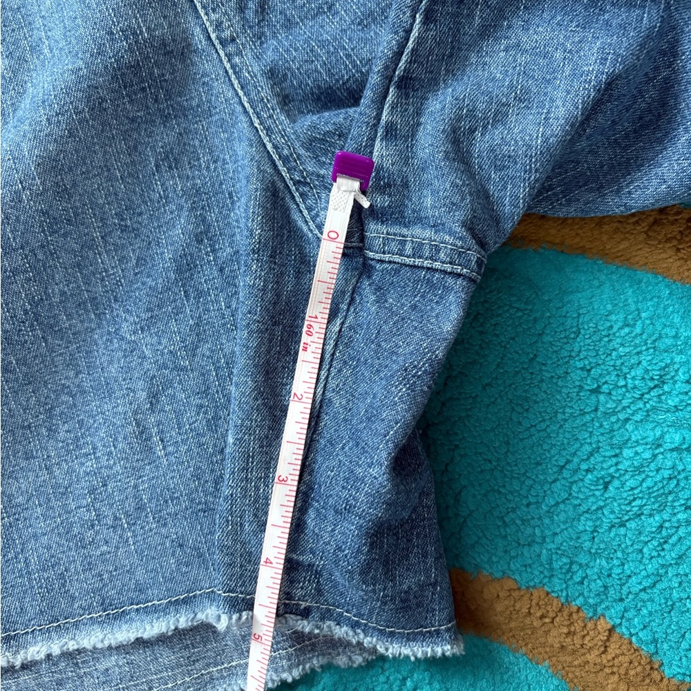 [B.E.BLUES.] Denim Overall Shorts - Picture 7 of 7